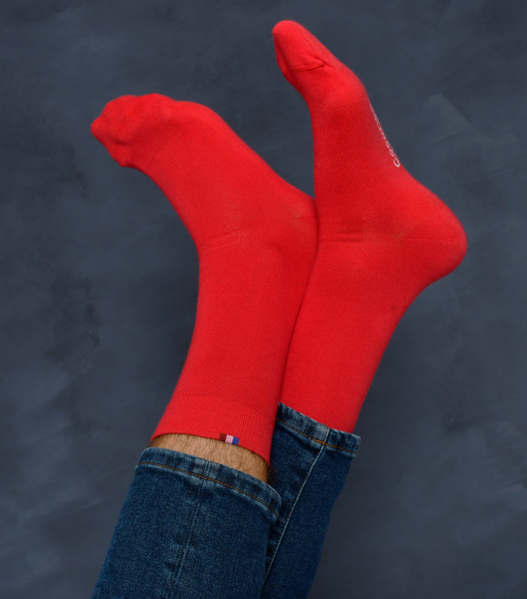 Chaussettes Homme Rouge - La Fantastique