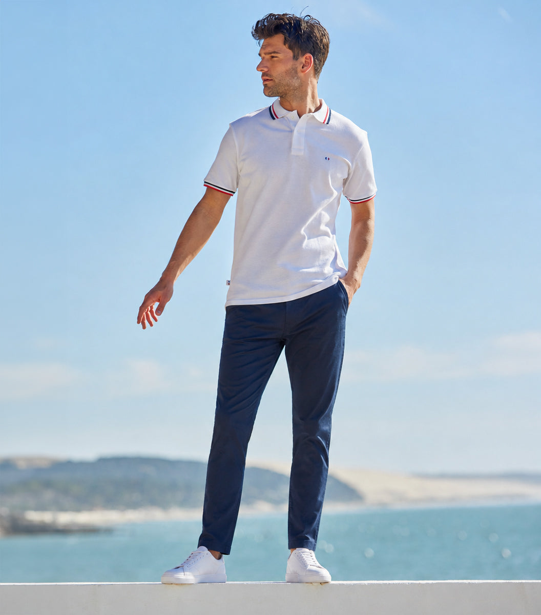 Pantalon Chino Homme Marine