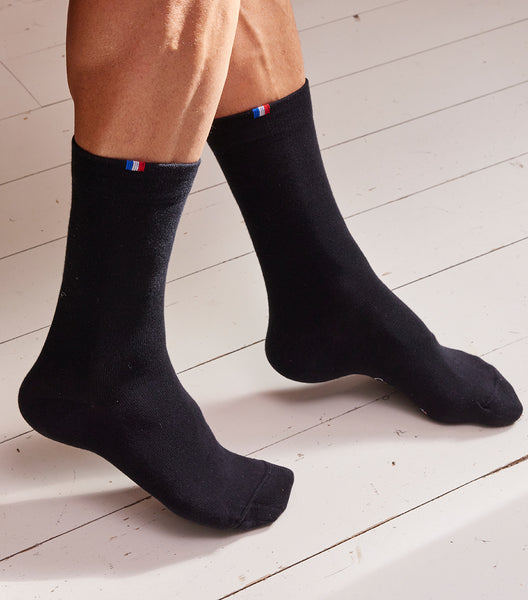 Lot De 10 Chaussettes Homme Noires Occulto - Modèle Hermann En Coton Confortable