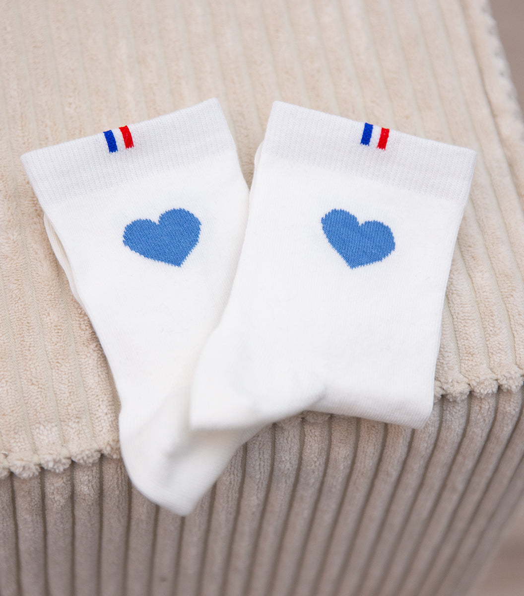 Chaussettes Femme x2 - Le Pack Cœur Ciel