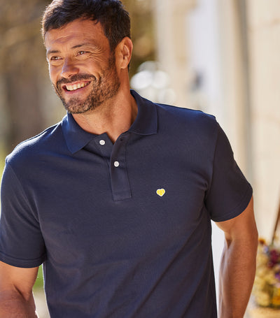Polo Homme Marine - Le Coeur (jaune)