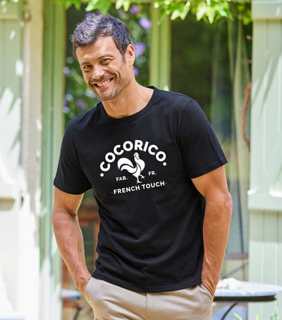 T-shirt Homme Noir - Coq Français