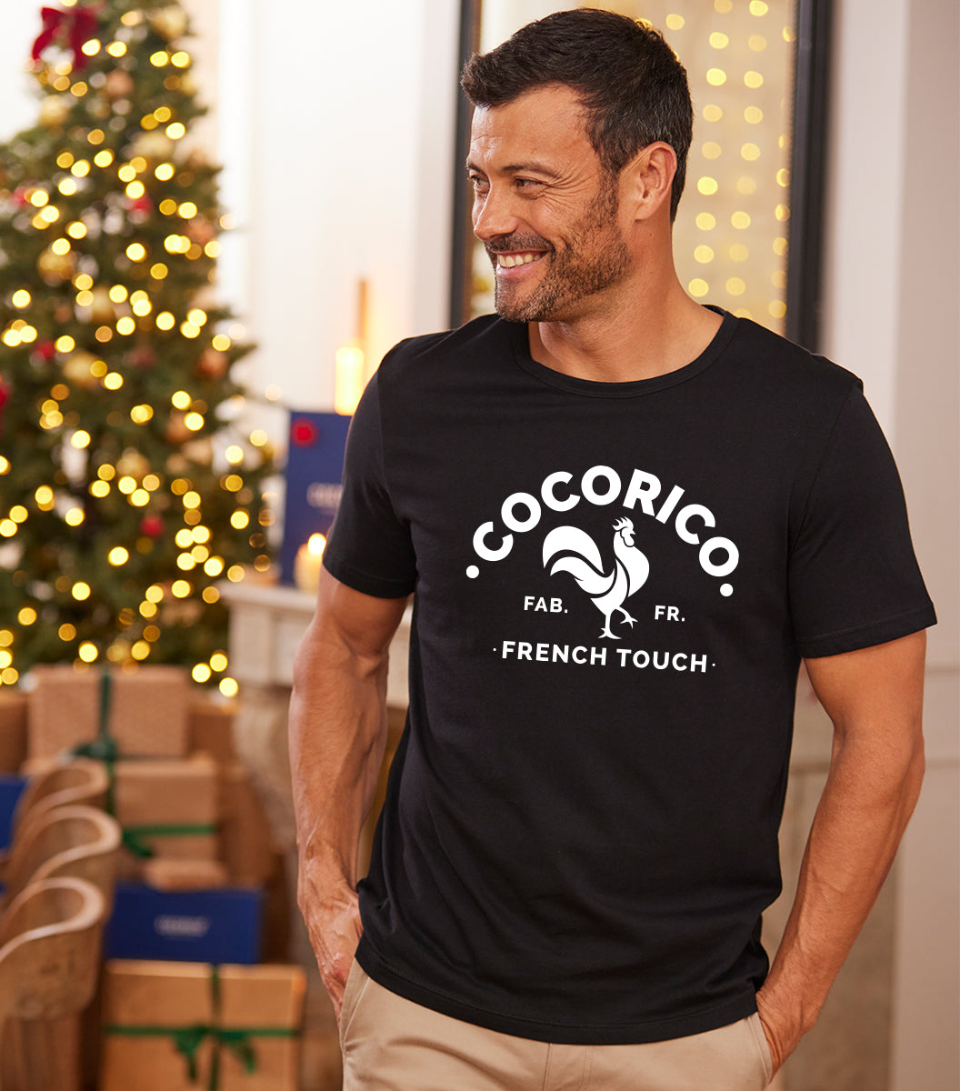 T-shirt Homme Noir - Coq Français