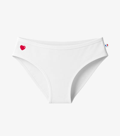 Culotte Femme Blanc - Cœur
