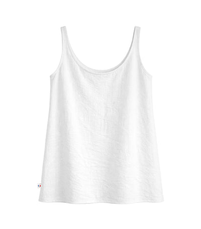 Débardeur en Lin Femme Blanc - Intemporel