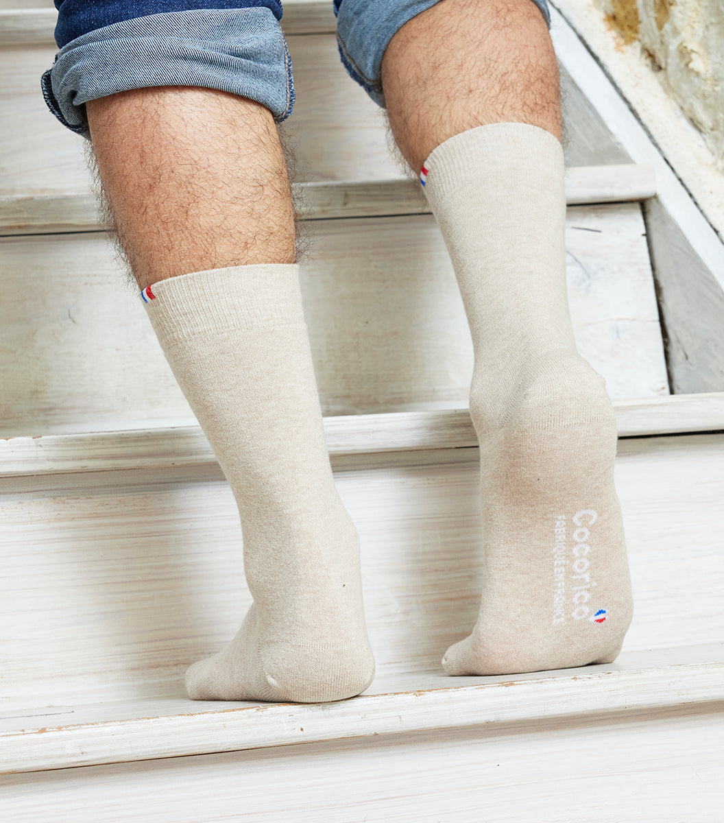 Chaussettes Homme Beige