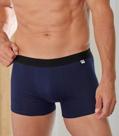 Boxer Homme Marine x10 - Pack Intemporel