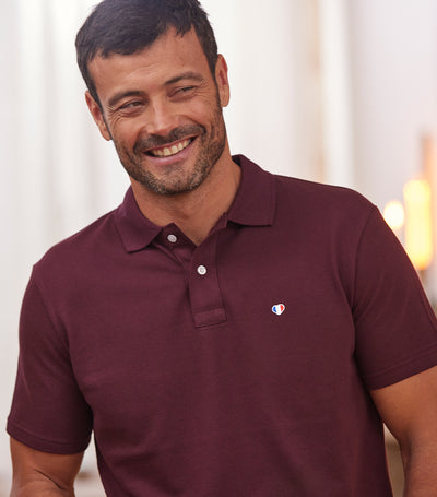 Polo Homme Bordeaux - Iconique