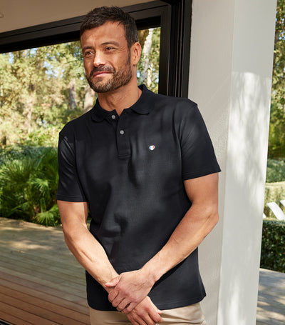 Polo Homme Noir - Iconique