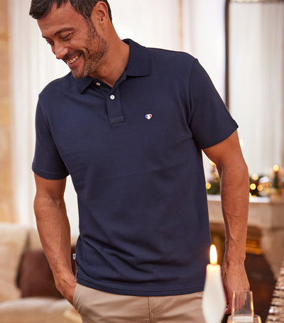 Polo Homme Marine - Iconique