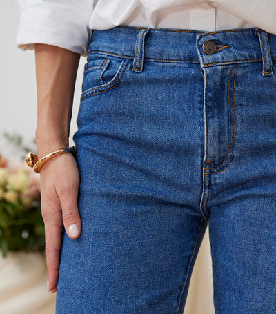 Jean Femme Droit Bleu Clair