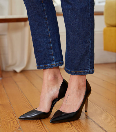 Jean Femme Droit Bleu Foncé