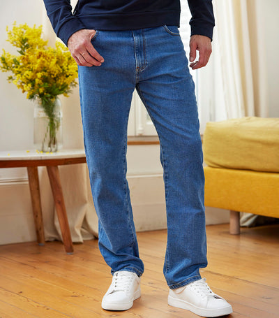 Jean Homme Large Bleu Clair