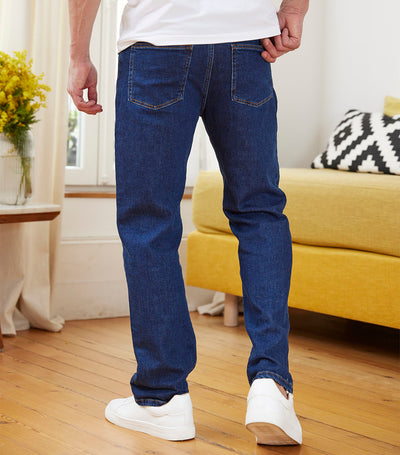 Jean Homme Large Bleu Foncé