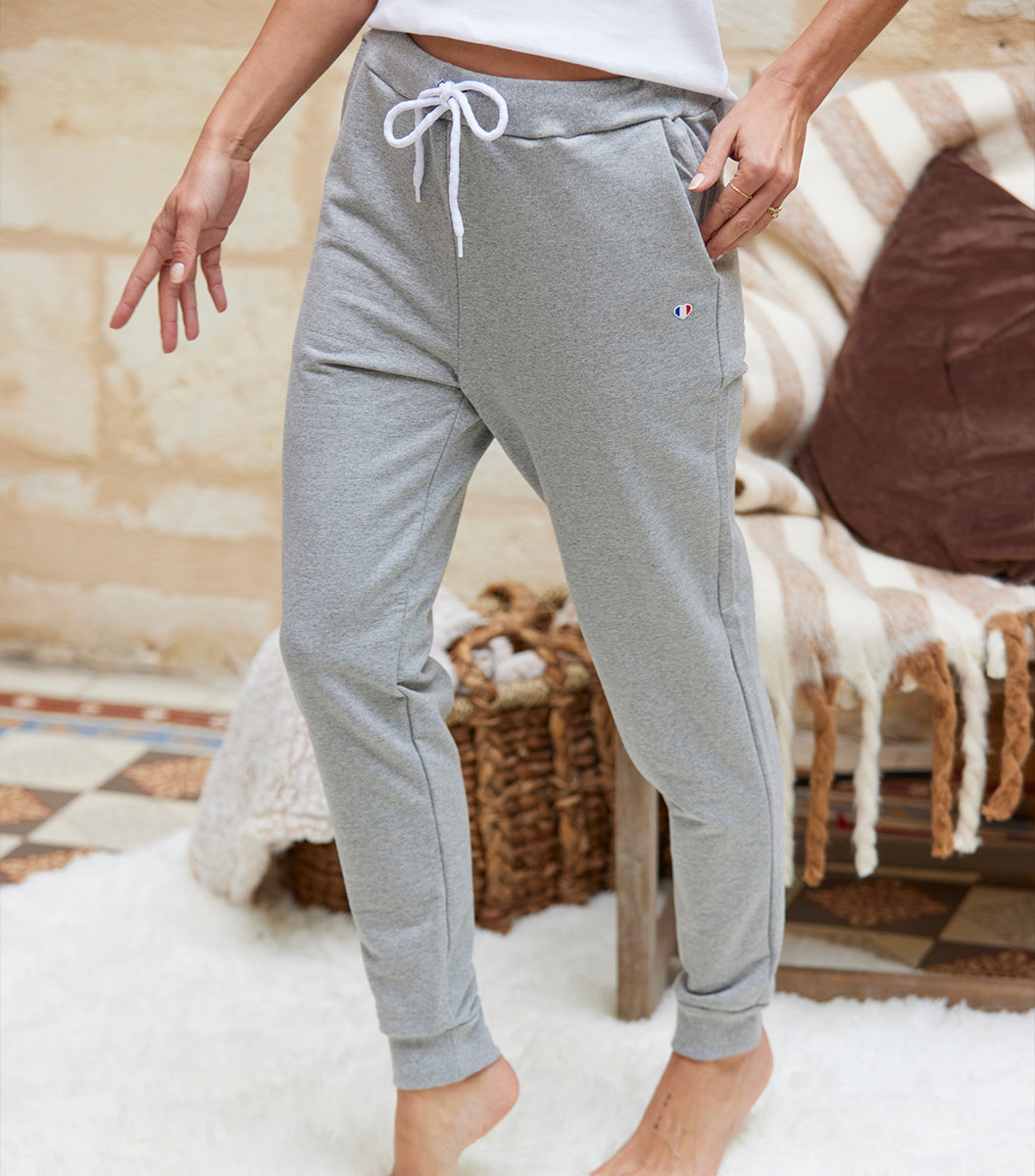 Jogging Femme Gris Chiné - Iconique
