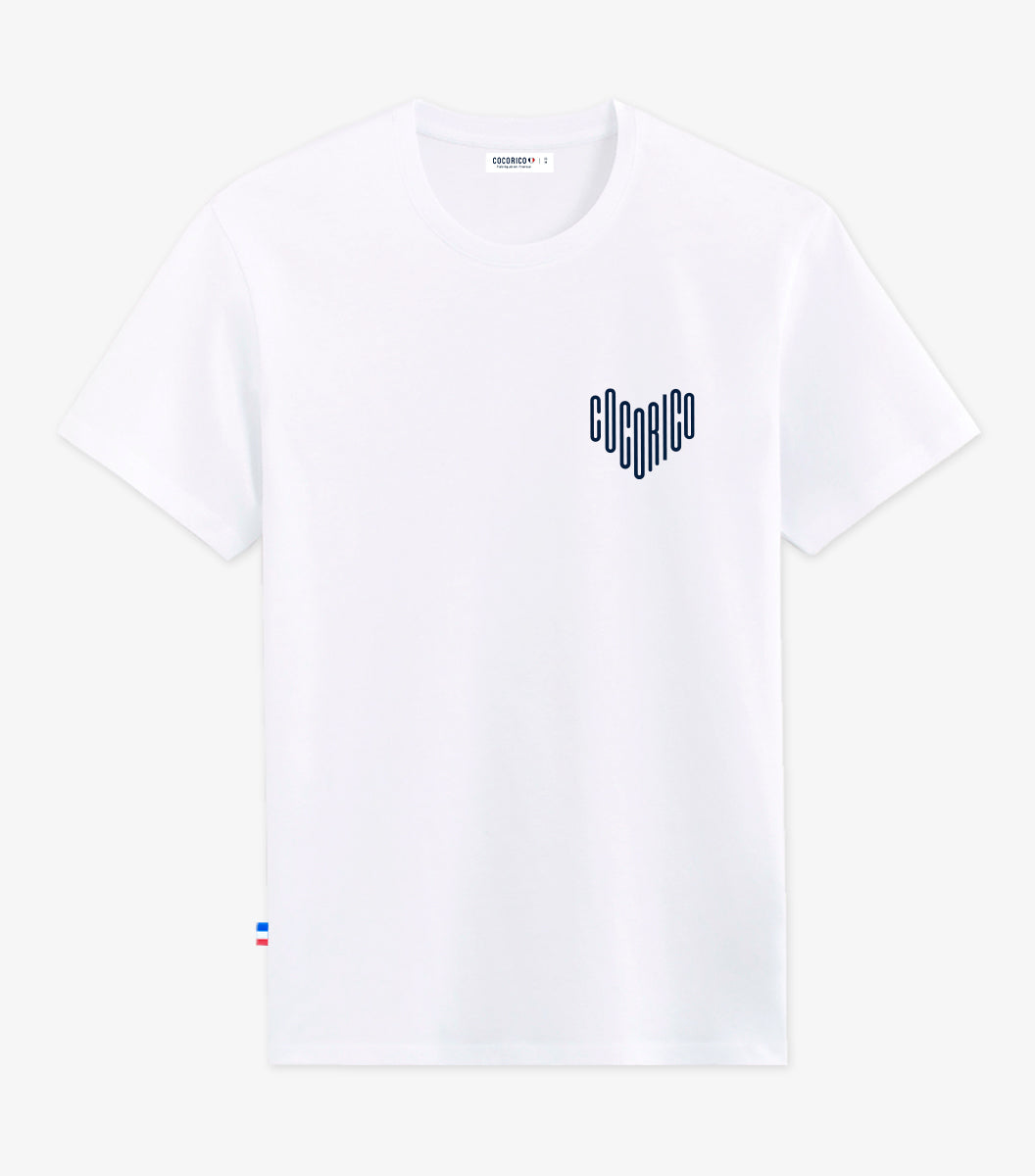 T-shirt Homme Blanc - Le Coeur