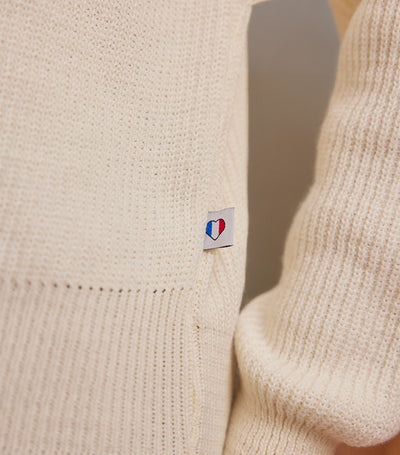Pull Femme Laine Ecru - Margaux
