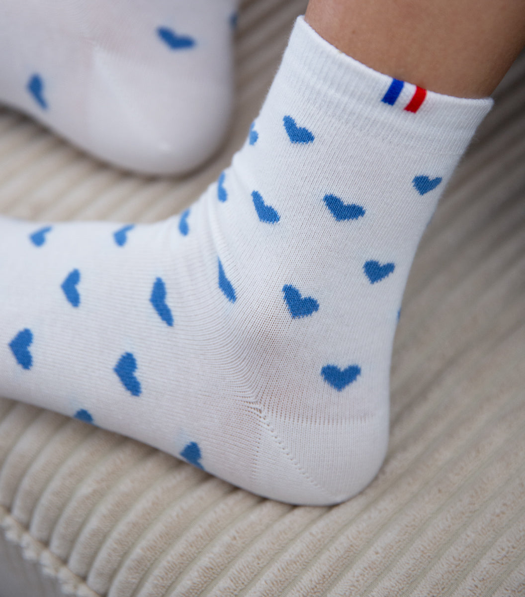 Chaussettes Femme x2 - Le Pack Cœur Ciel