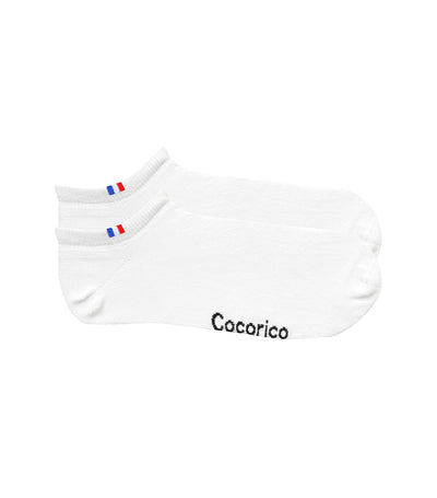 Chaussettes Homme Blanc x2 - Pack Invisible