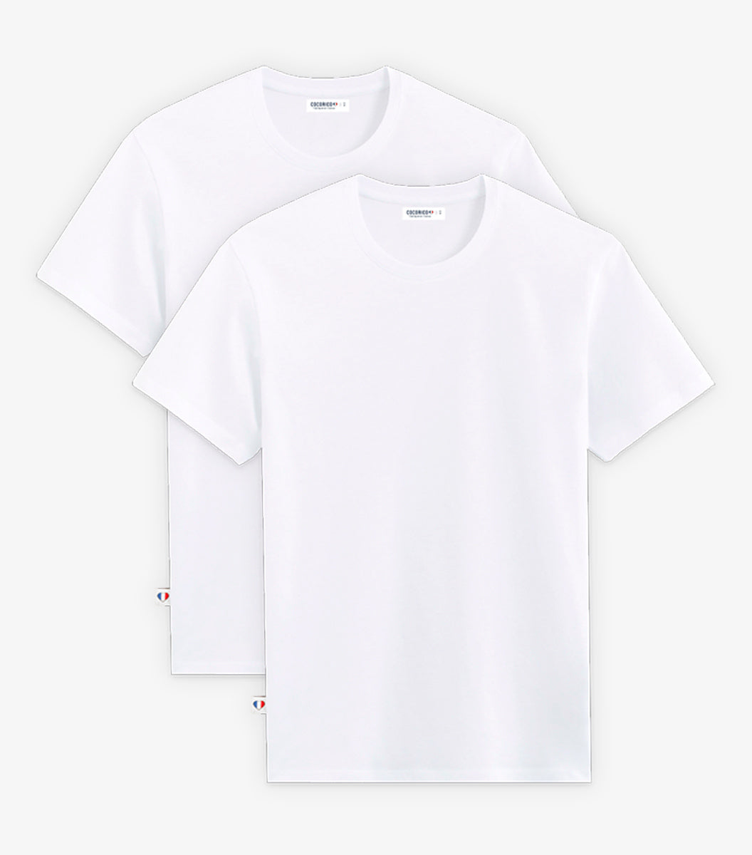 T-shirt Homme x2 - Pack Blanc