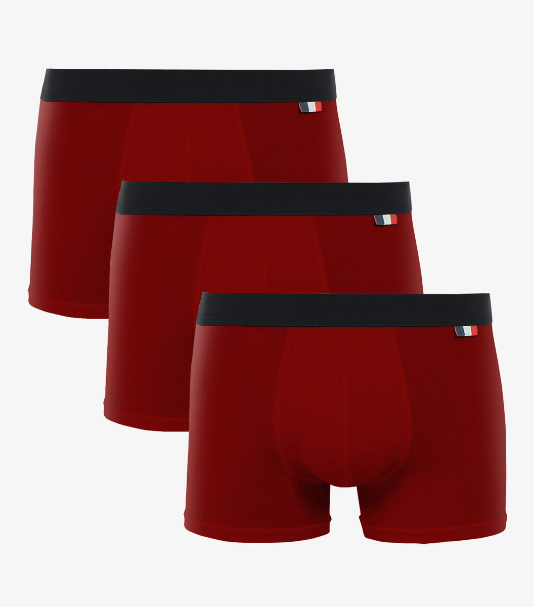 Boxer Homme Rouge - Pack Intemporel
