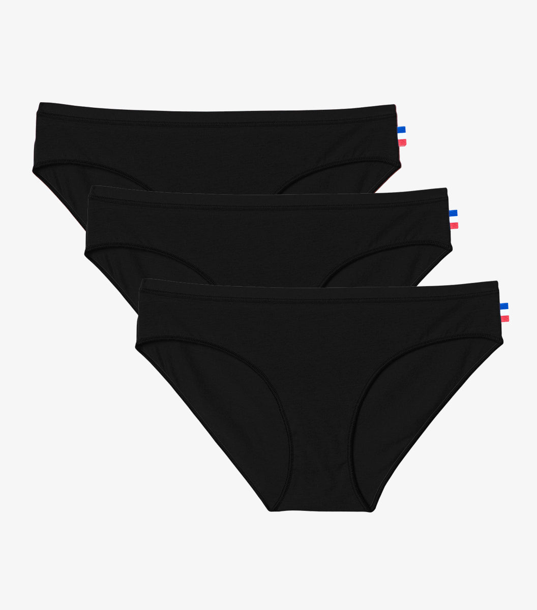 Culotte Femme Noir x3 - Pack Intemporel