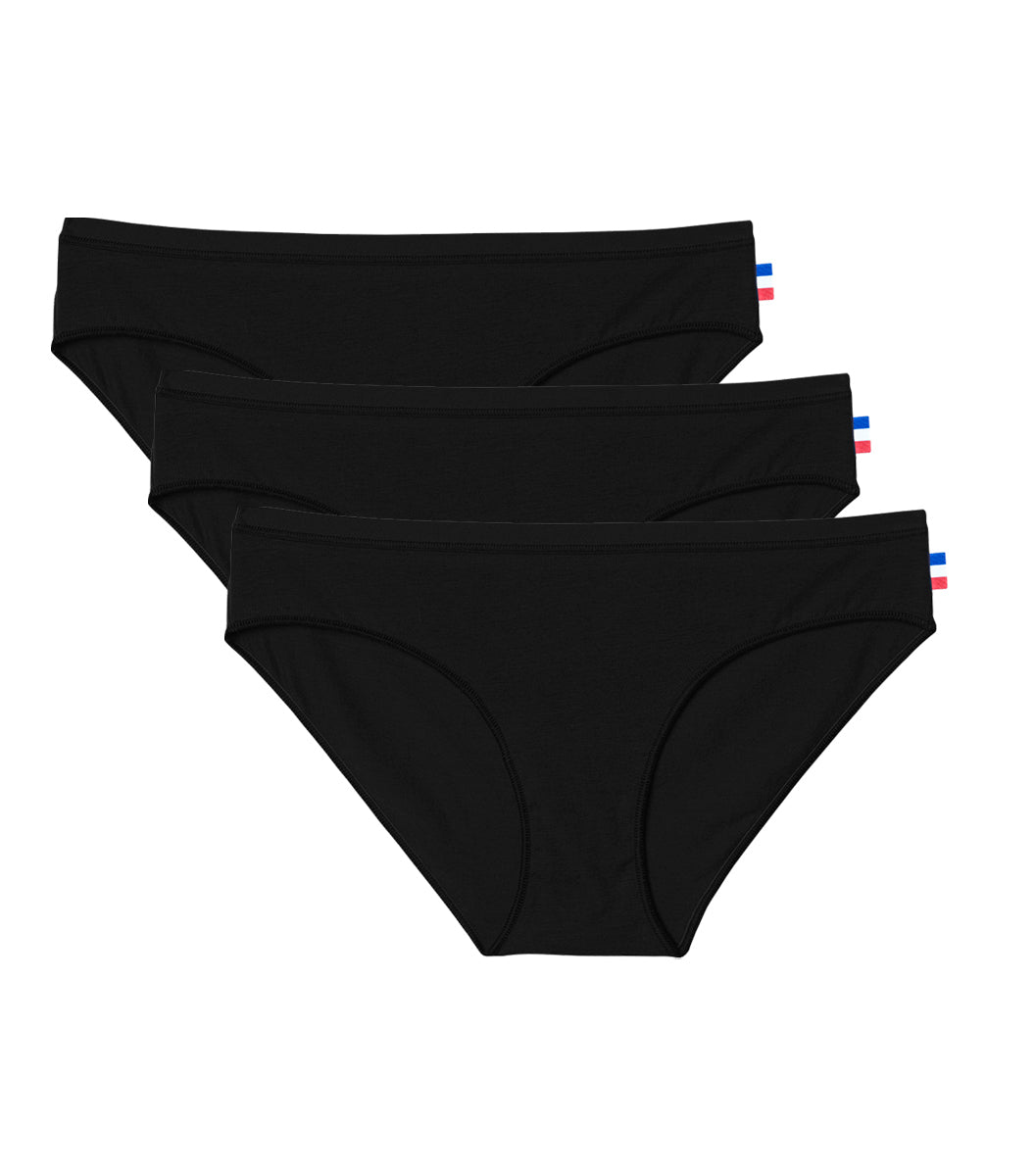 Culotte Femme Noir x3 - Pack Intemporel