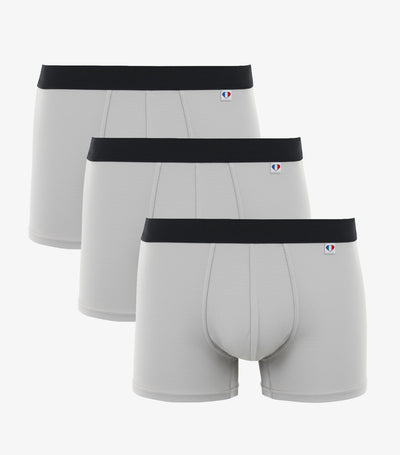 Boxer Homme Gris x3 - Pack Intemporels