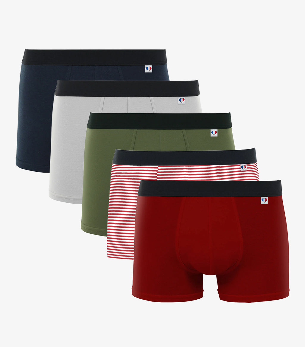 Boxer Homme x5 Pack Essentiel