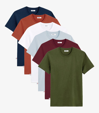 T-shirt Homme x6 - Pack Intemporel
