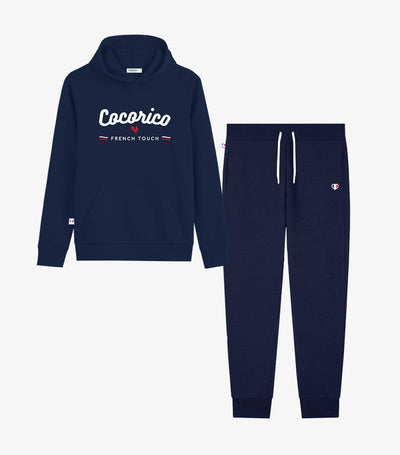 Pack Homme Jogging/Sweat à Capuche Marine