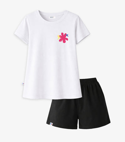 Ensemble Pyjama Femme Blanc/Noir - Colibri