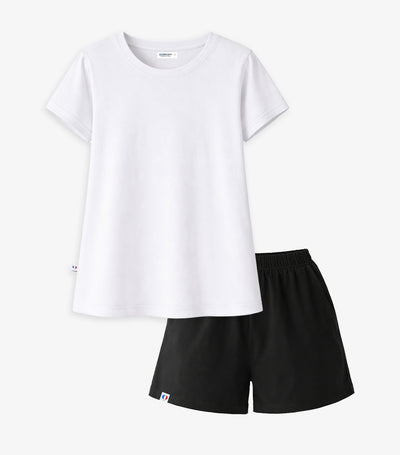 Ensemble Pyjama Femme Blanc/Noir - Intemporel