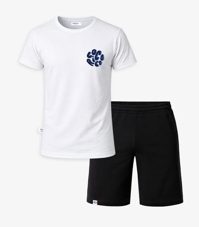 Ensemble Pyjama Homme Blanc/Noir - Nuage