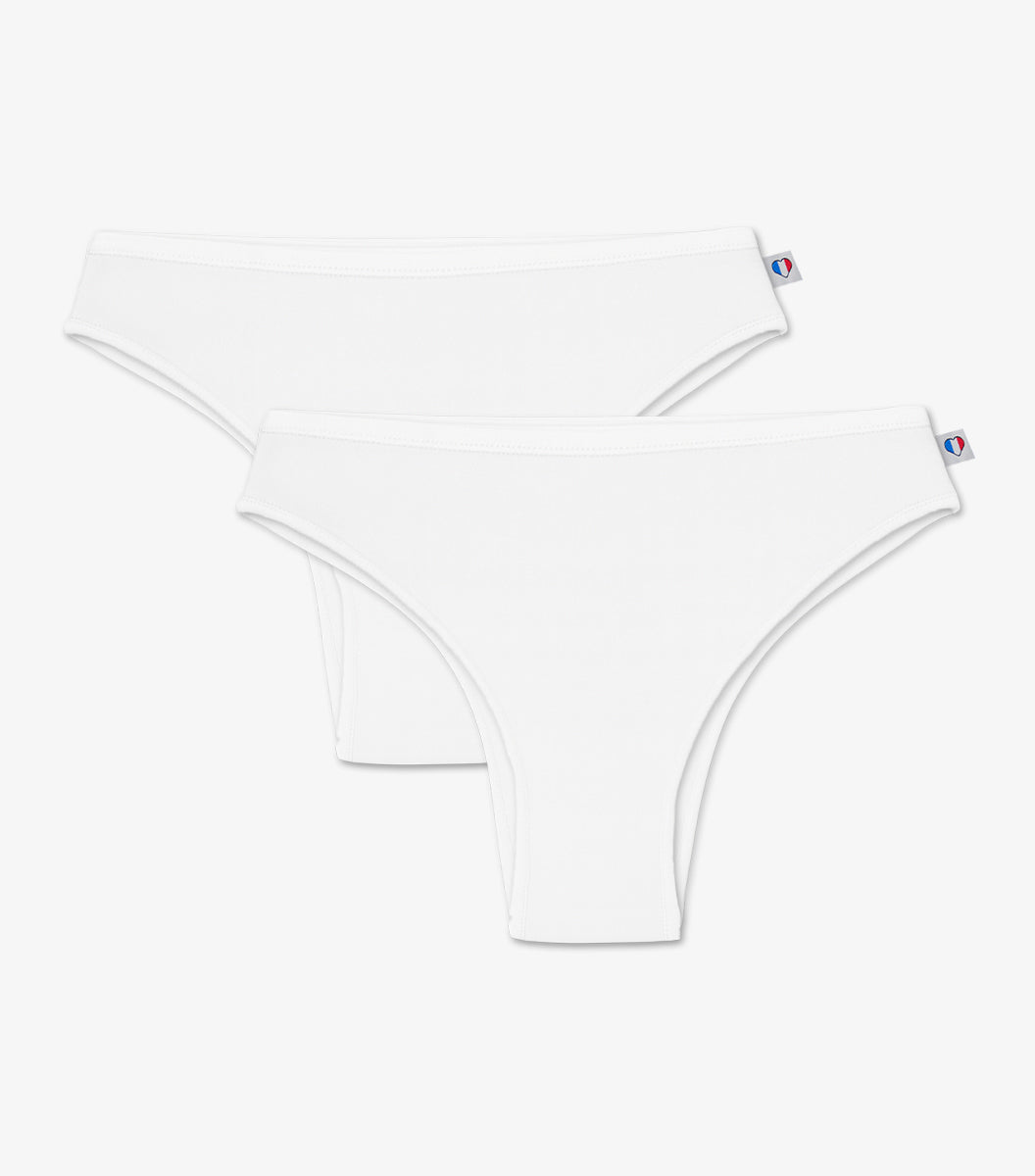 Tanga Femme Blanc x2 - Pack Intemporel