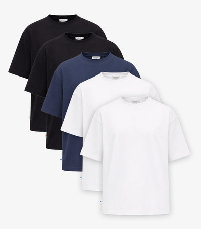 T-shirt Oversize Homme x5 - Pack Essentiel