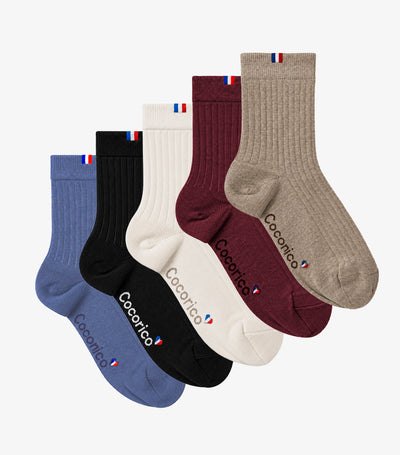 Chaussettes Femme en Laine x5 - Pack Edition Limitée