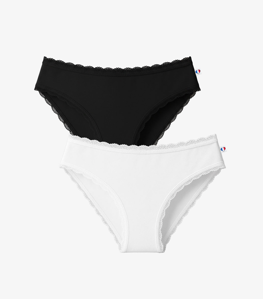 Culotte Femme Dentelle x2 - Pack Intemporel