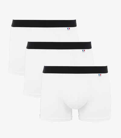 Boxer Homme Blanc x3 - Pack Intemporel