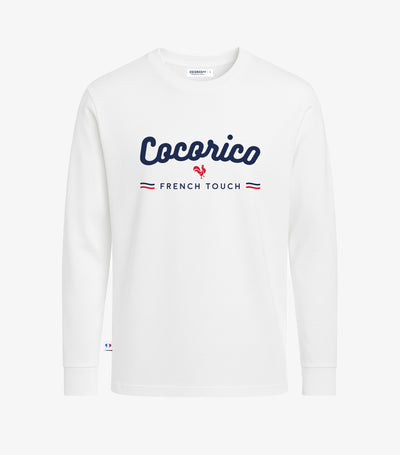 T-shirt Manches Longues Homme Blanc - French Touch