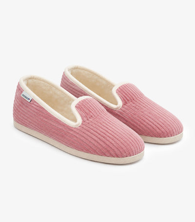 Charentaises Velours Femme Rose