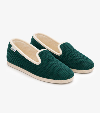 Charentaises Velours Homme Sapin