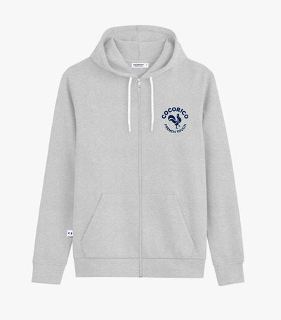 Sweat zippé Femme Gris - Coq Français