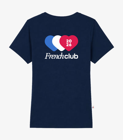 T-shirt col V Femme Marine - Collectif