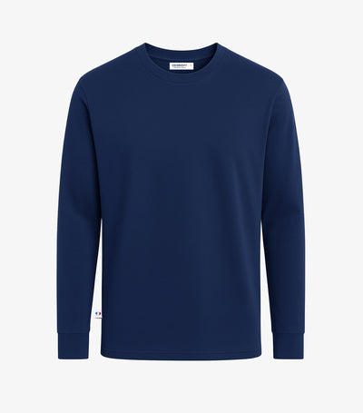 T-shirt Manches Longues Homme Marine - Intemporel