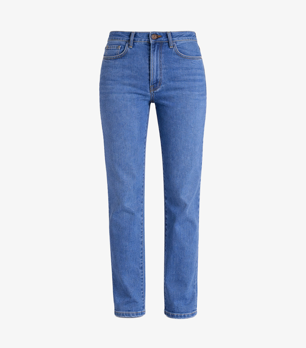 Jean Femme Droit Bleu Clair