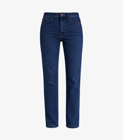 Jean Femme Droit Bleu Foncé