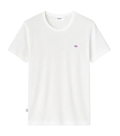 T-shirt Homme en Lin Blanc - Iconique