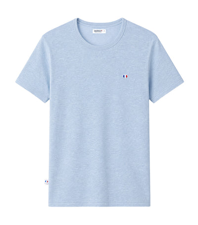 T-shirt Homme en Lin Ciel - Iconique