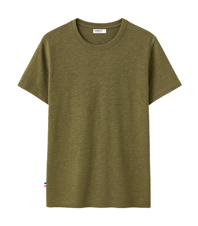 T-shirt Homme en Lin Kaki - Intemporel